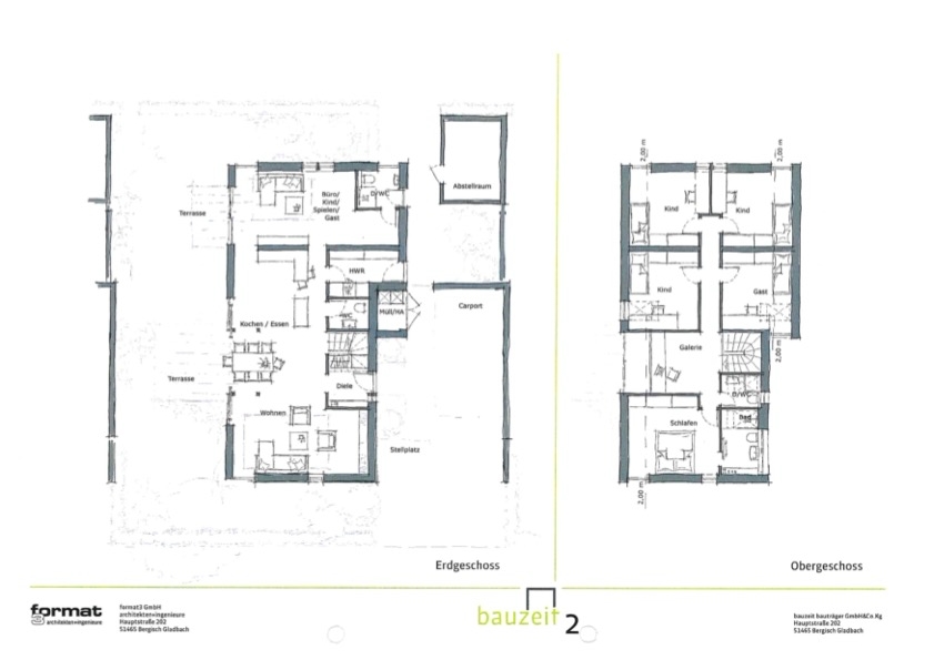 Projektentwicklung für ein nachbarschaftlich orientiertes Mehrgenerationenwohnen in Leverkusen Hitdorf, format3 gmbh, Grundrissskizze