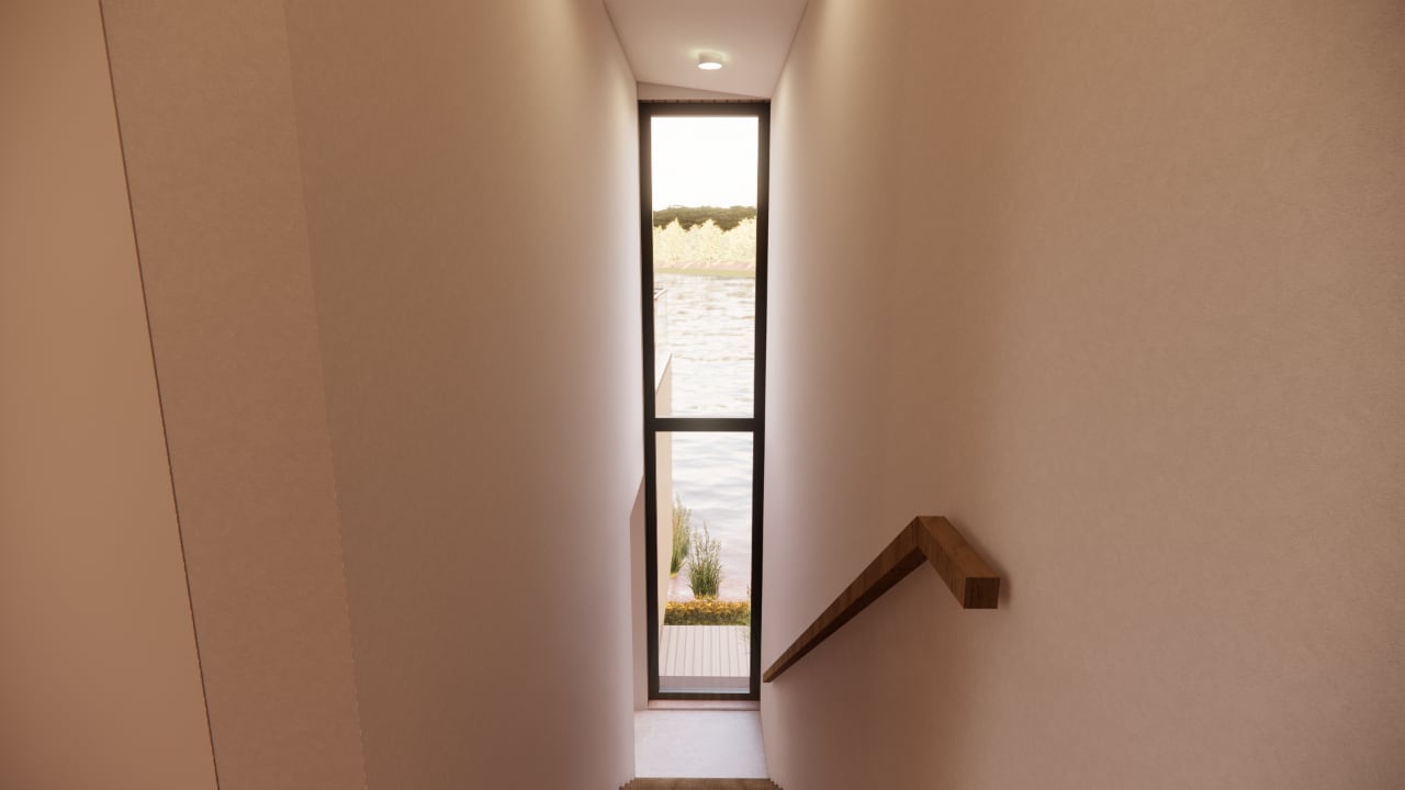 Projektentwicklung format3 GmbH, Bernsteinsee Gifhorn, Innenansicht, Treppe