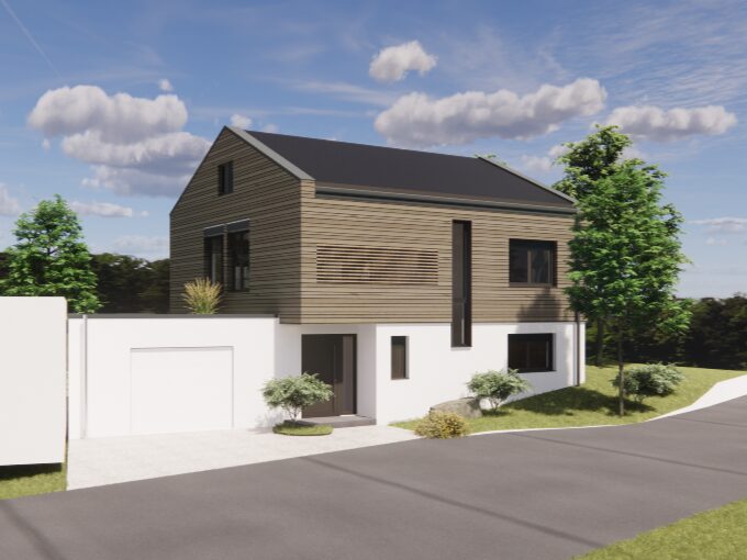 Rendering Nietzschestraße in Leverkusen