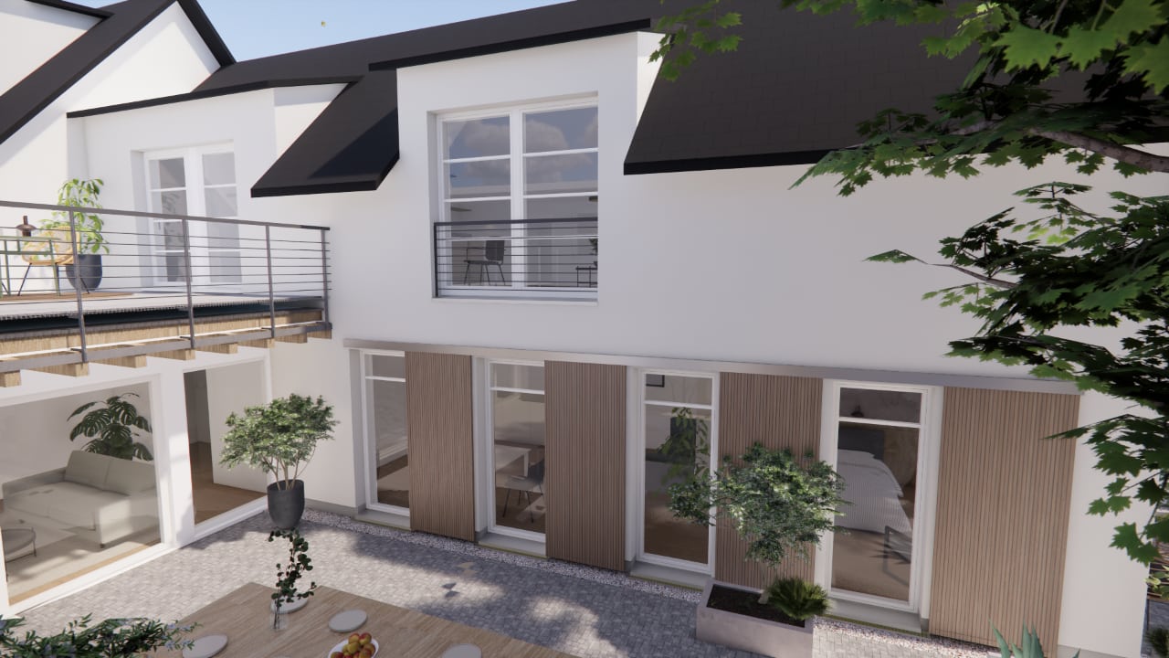 format3 Projektentwicklung: Neubau von acht modular erweiterbaren Wohngebäuden in Leverkusen Hitdorf.