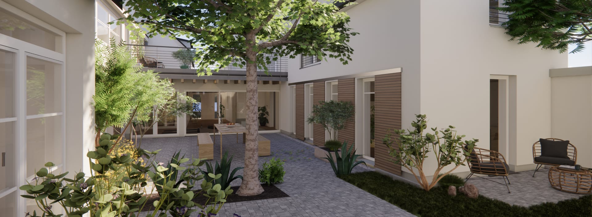 format3 Projektentwicklung: Neubau von acht modular erweiterbaren Wohngebäuden in Leverkusen Hitdorf.